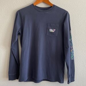 Vineyard Vines Icon Whale Pocket Long Sleeve